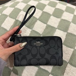 Black Coach Wallet Wristlet